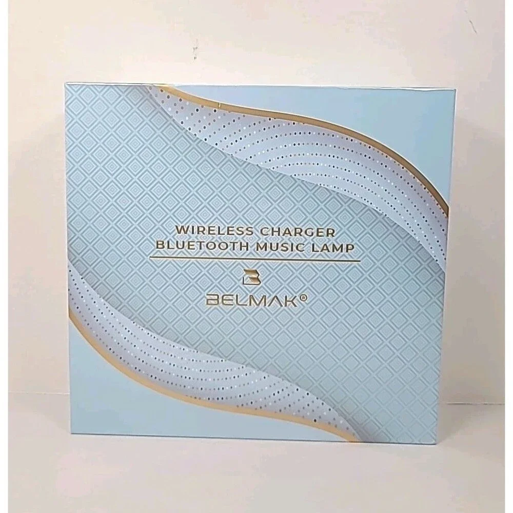New Sealed BELMARK Wireless Charger Bluetooth Music Lamp 6 in 1